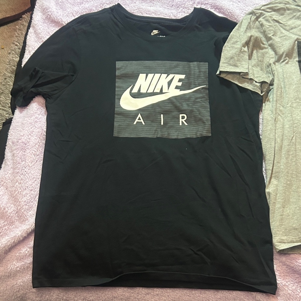 Nike Black Short-Sleeve Tee with White Nike Air Box Logo